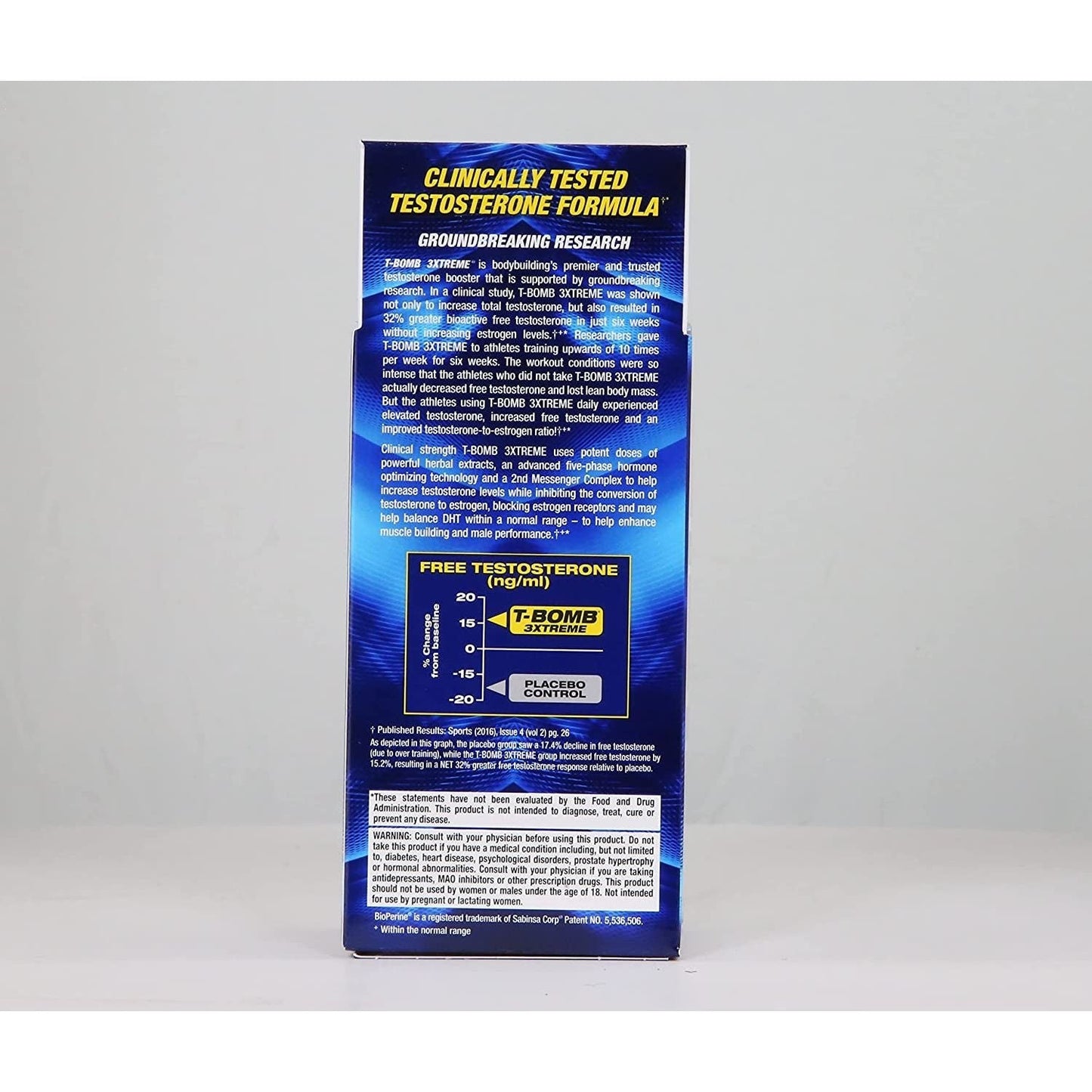 MHP T-Bomb 3Xtreme Testosterone Booster for Men, Increase Libido, 168 Count