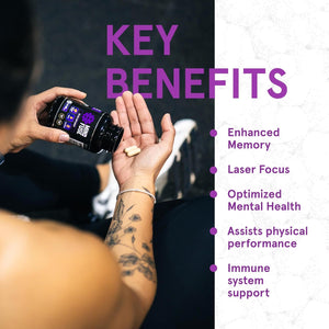 Nootropic Memory Booster Supplement for Adults 60 Capsules