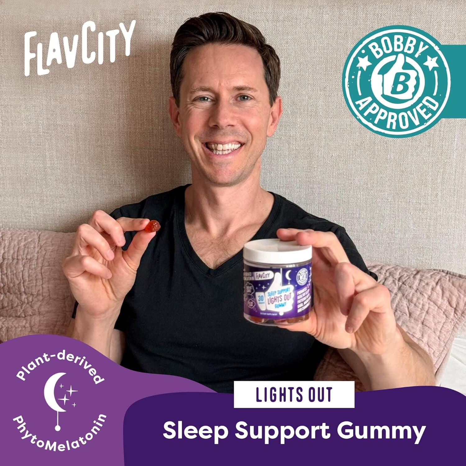 Flavcity Melatonin Sleep Gummies for Adults 30-Day Supply
