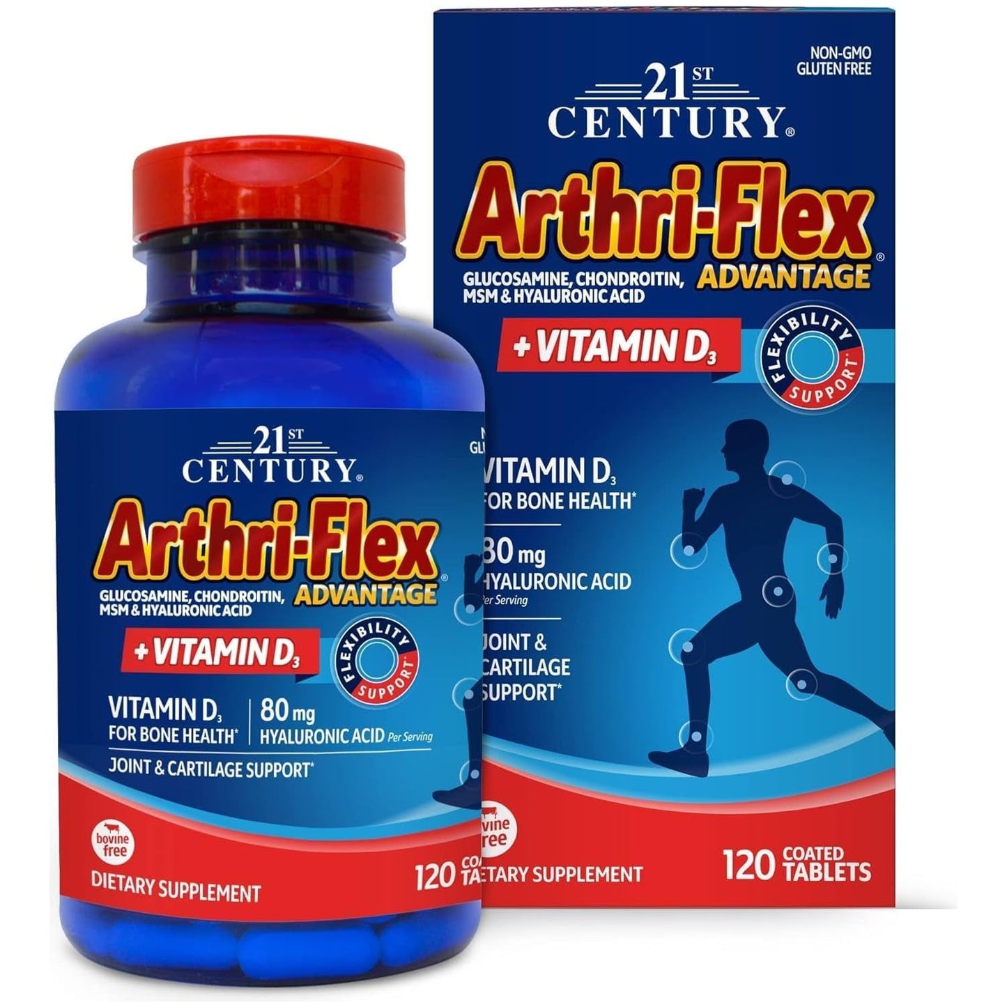Arthri-Flex Glucosamine & Chondroitin MSM Advantage Tablets 120 Count by Arthri-Flex
