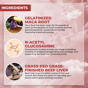 Santa Cruz Paleo Food of the Gods Grass Fed Beef Organ Supplement 30 Servings