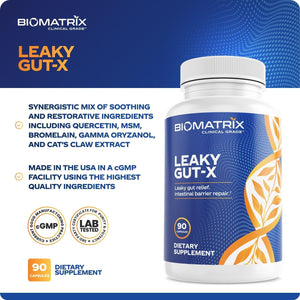 Intestinal Repair Supplement with Glutamine and Herbs for Leaky Gut 60-Day Supply 