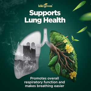 KIKI Green Mullein Leaf Extract Capsules - for Lung Cleanse, Support, Better Respiratory, Immune Function - 1000Mg 45 Servings