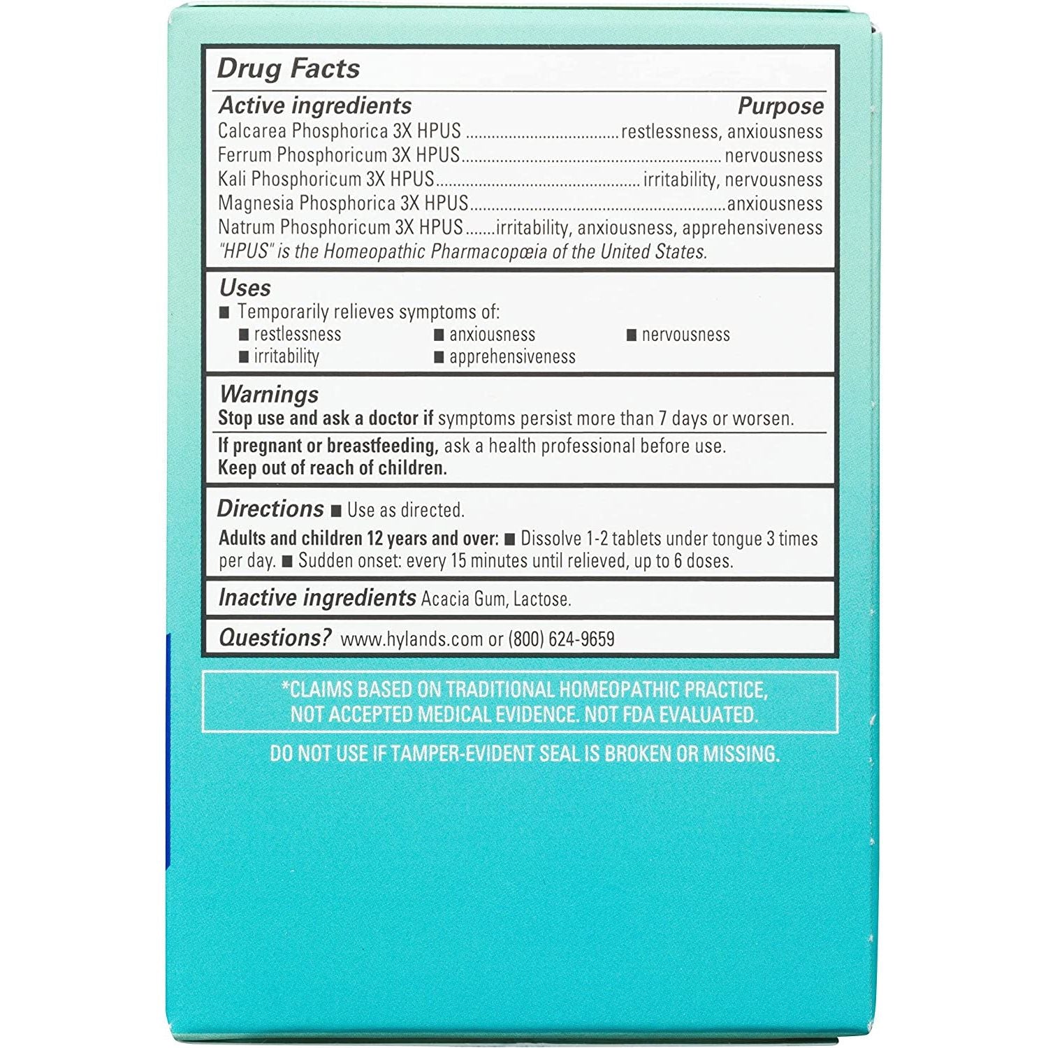 Hyland'S Calm Tablets Stress Relief Supplement 50 Count (1 PACK)