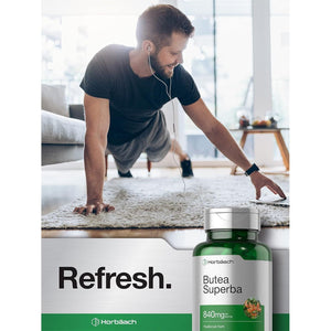 Horbäach Butea Superba Root 840Mg | 90 Capsules | Male Performance | Non GMO, Gluten Free Supplement