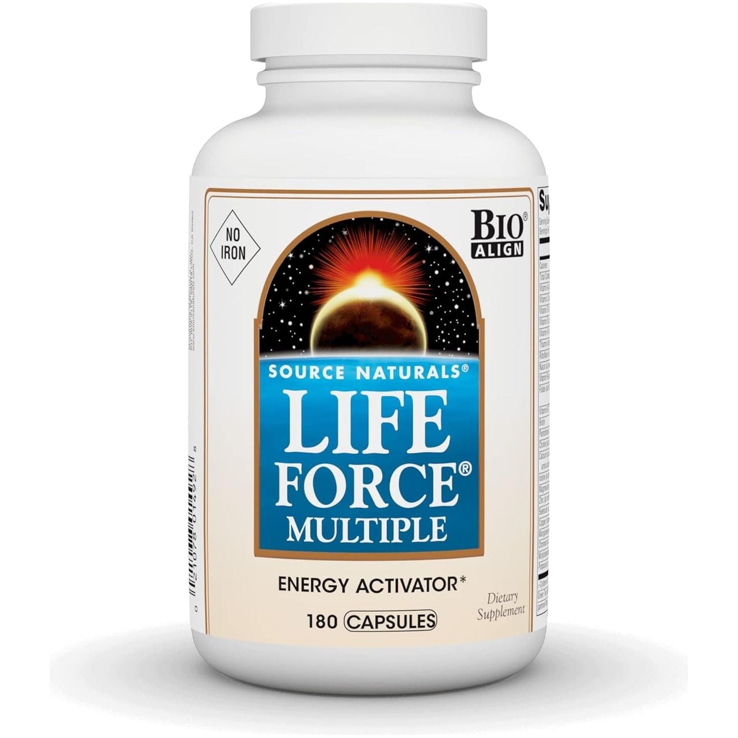Source Naturals Life Force Multiple, Energy Activator*, Daily Multivitamin - 180 Capsules