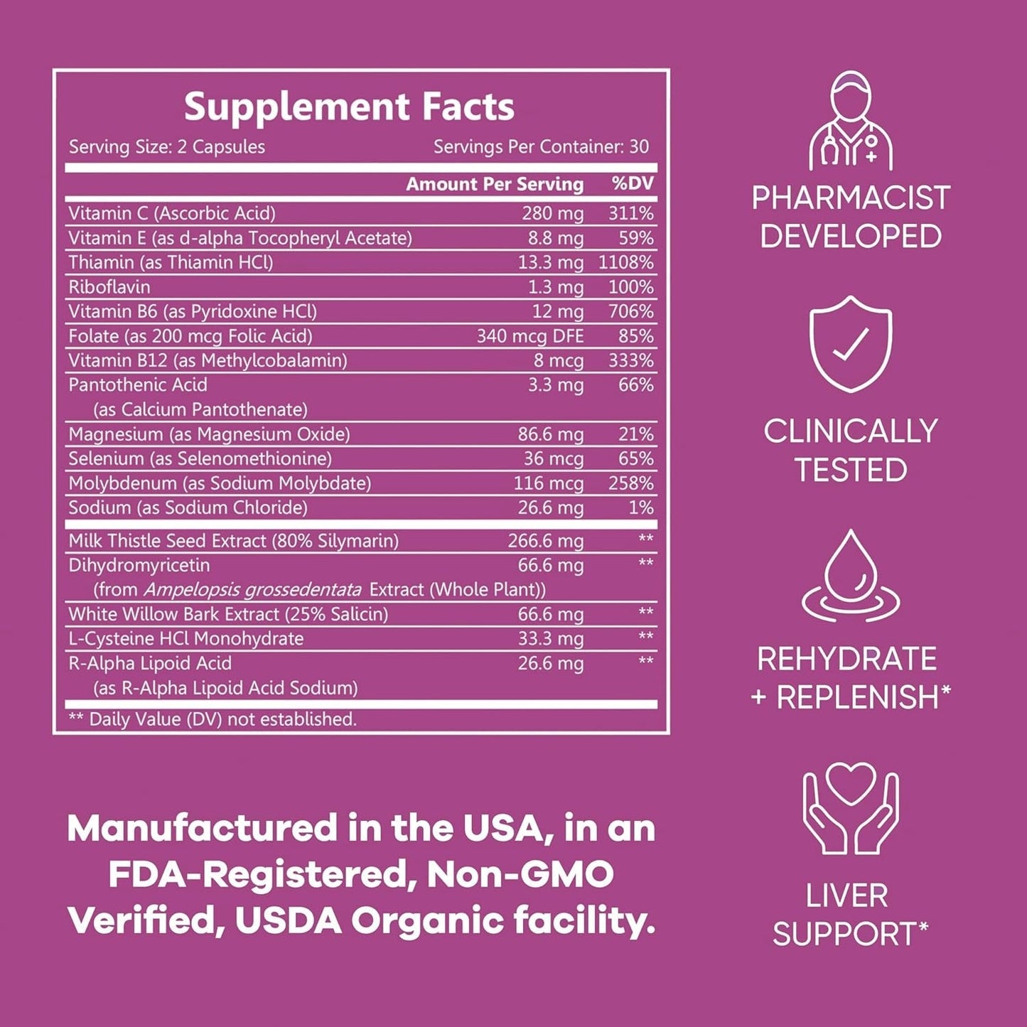 Good Morning - Drink Tonight, Thrive Tomorrow | Post-Drinking Relief, Liver Support and Hydration Recovery
