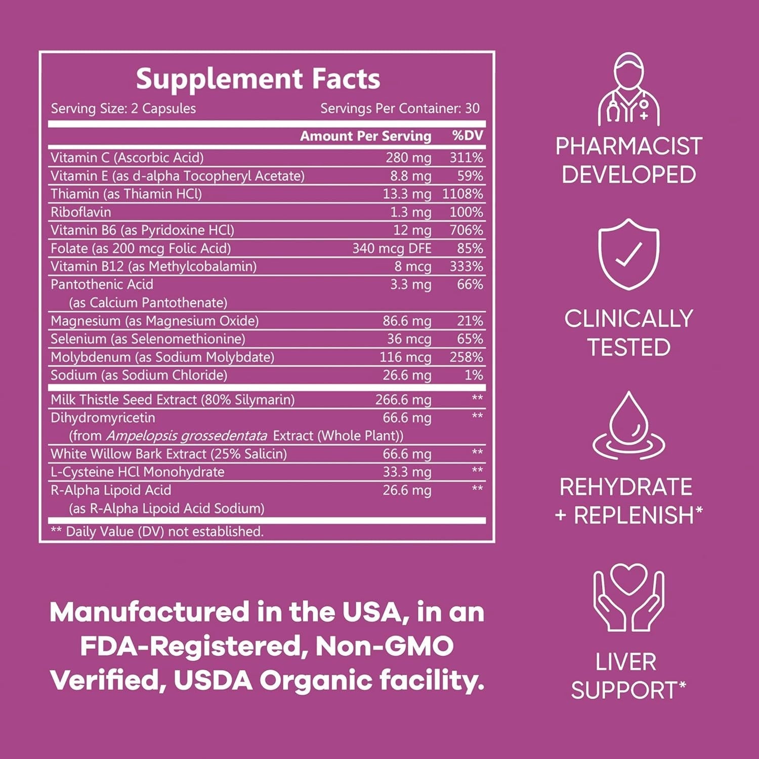 Good Morning - Drink Tonight, Thrive Tomorrow | Post-Drinking Relief, Liver Support and Hydration Recovery