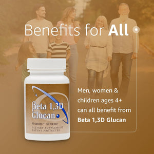 Immune Support Supplement with 100Mg of Highly Purified Beta Glucan per Capsule