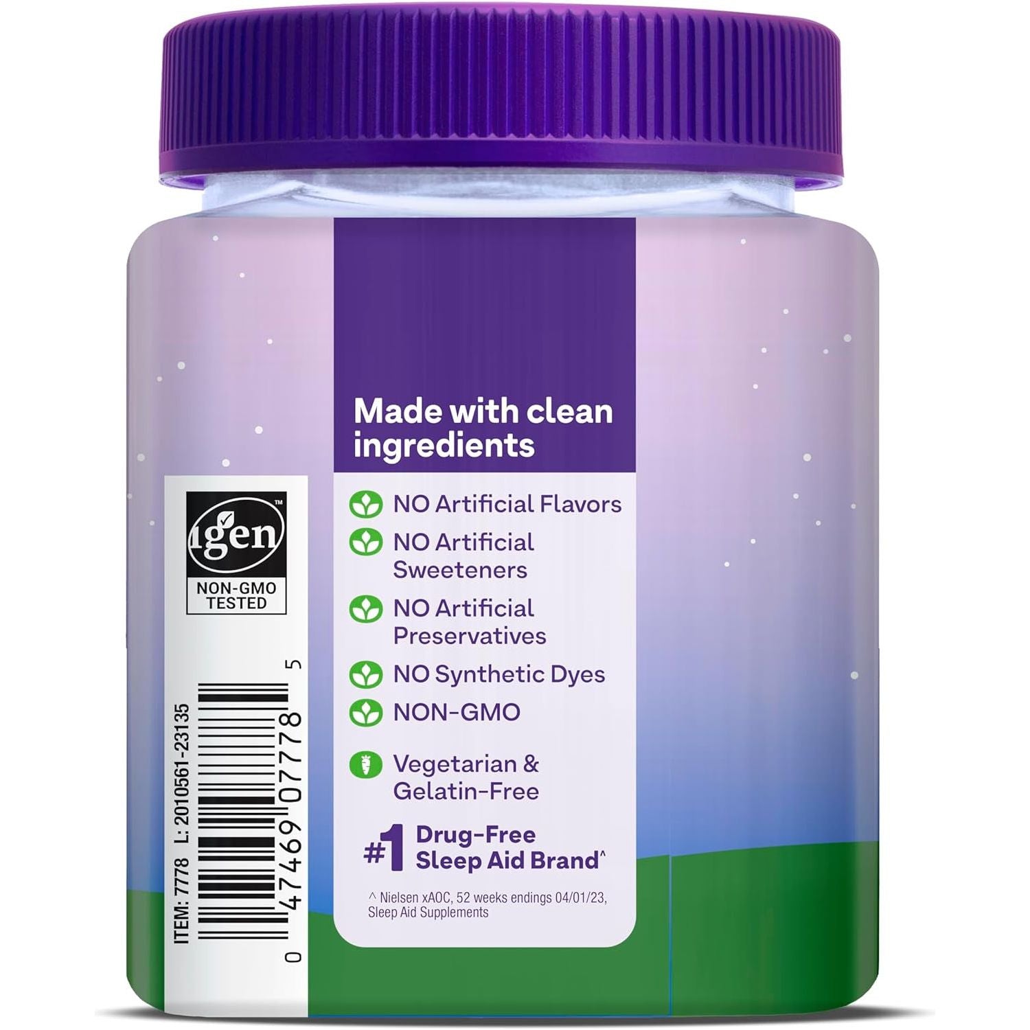 Natrol Kids Sleep+ Calm Melatonin and L-Theanine  60 Melatonin Gummies 60 Day Supply
