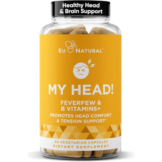 My Head! Headache Vitamins – Sensitivity, Tension, Comfort, Healthy Head Function for a Clear Mind - 60 Soft Capsules