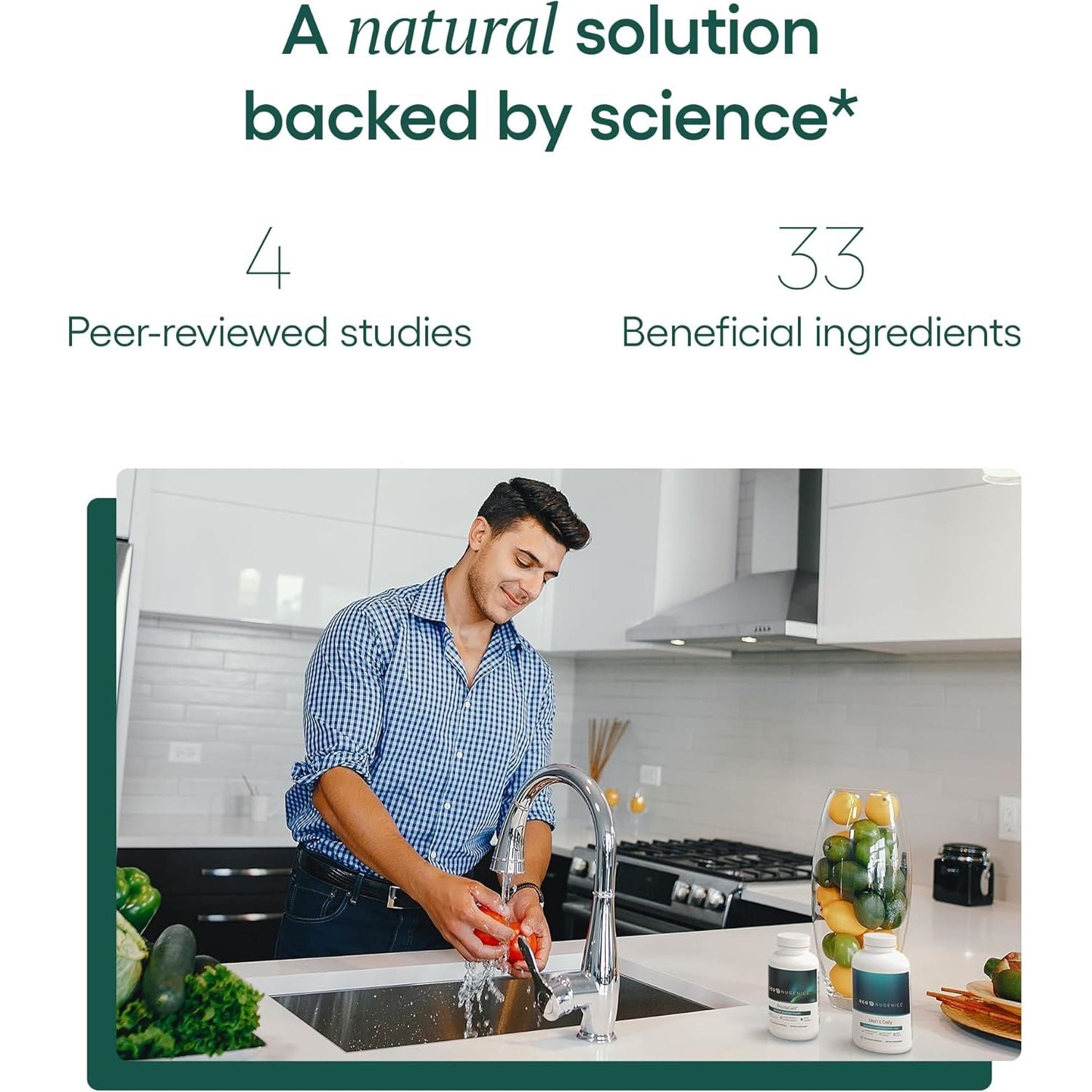 Econugenics Prostacaid – Prostate Health Supplement – Helps W/Detox, Immune Support – 120 Capsules