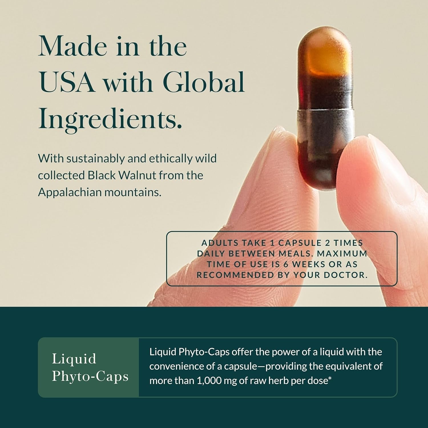 Gaia Herbs Microbiome Cleanse with Black Walnut, Sweet Wormwood, Oregano & Peppermint (30-Day Supply)