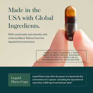 Gaia Herbs Microbiome Cleanse with Black Walnut, Sweet Wormwood, Oregano & Peppermint (30-Day Supply)