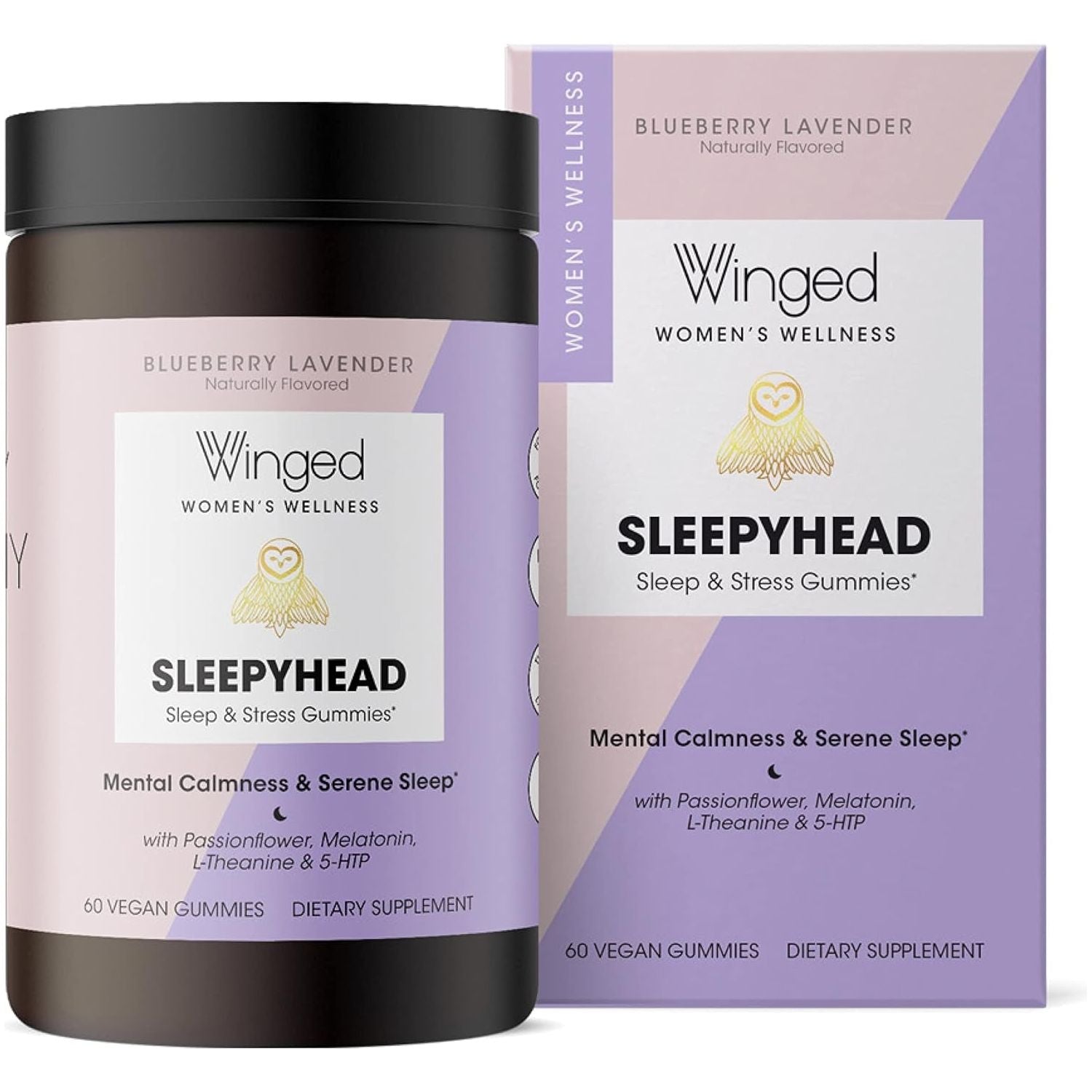 Winged Wellness Sleepyhead Natural Sleep Gummies for Women 30 Servings