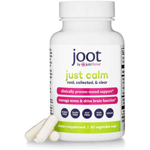 Just Thrive - Just Calm - Cortisol Manager - Calming, Memory, and Mood Support 30 Capsules