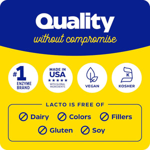 Enzymedica Lacto, Digestive Enzymes for Complete Dairy Digestion, Offers Fast-Acting Gas & Bloating Relief