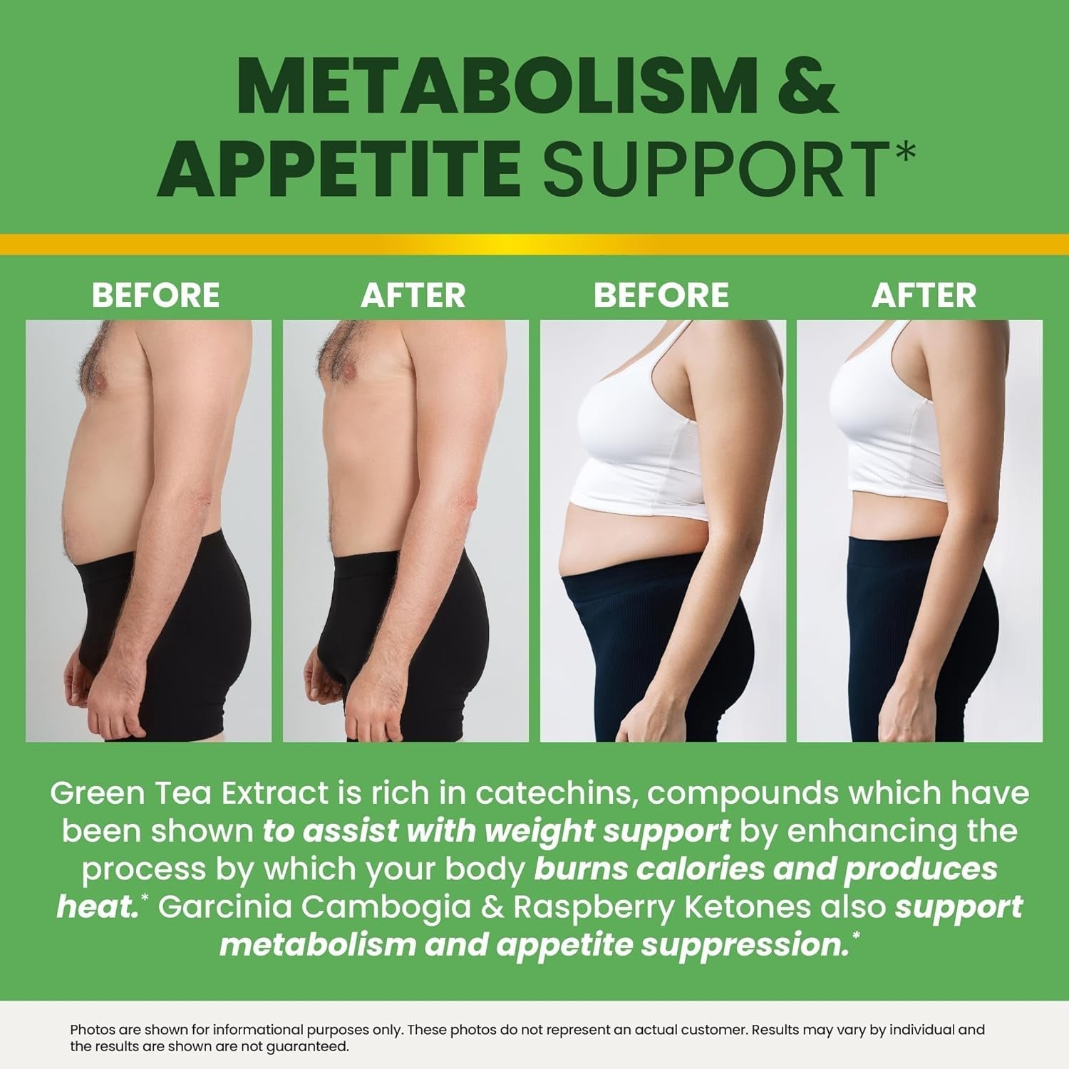 Nobi Nutrition Green Tea Fat Burner Gummies for Weight Loss
