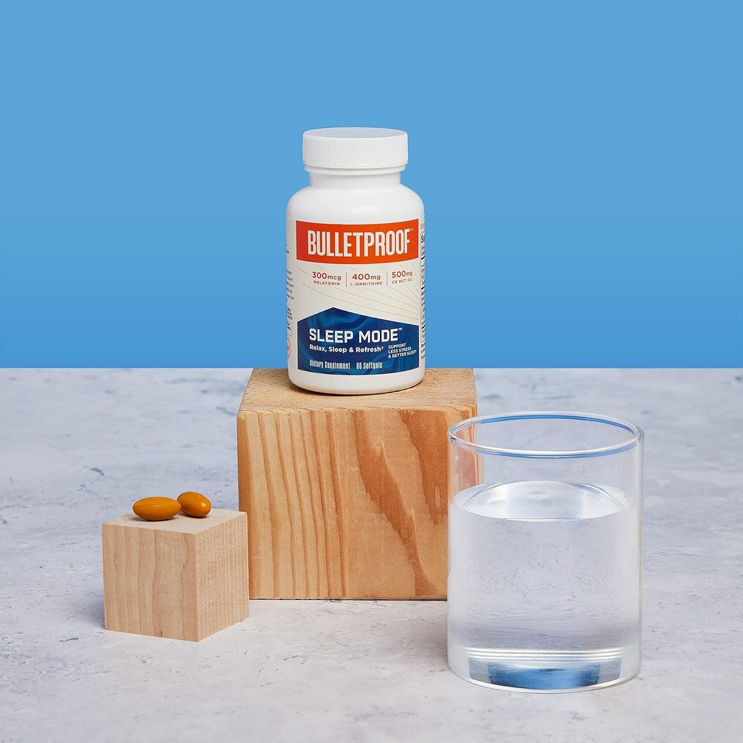 Bulletproof Sleep Mode Softgels Support Sleep 60 Count