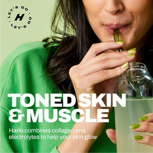 Harlo - Raspberry Salt Electrolyte Drink Mix with Bovine Collagen & Creatine