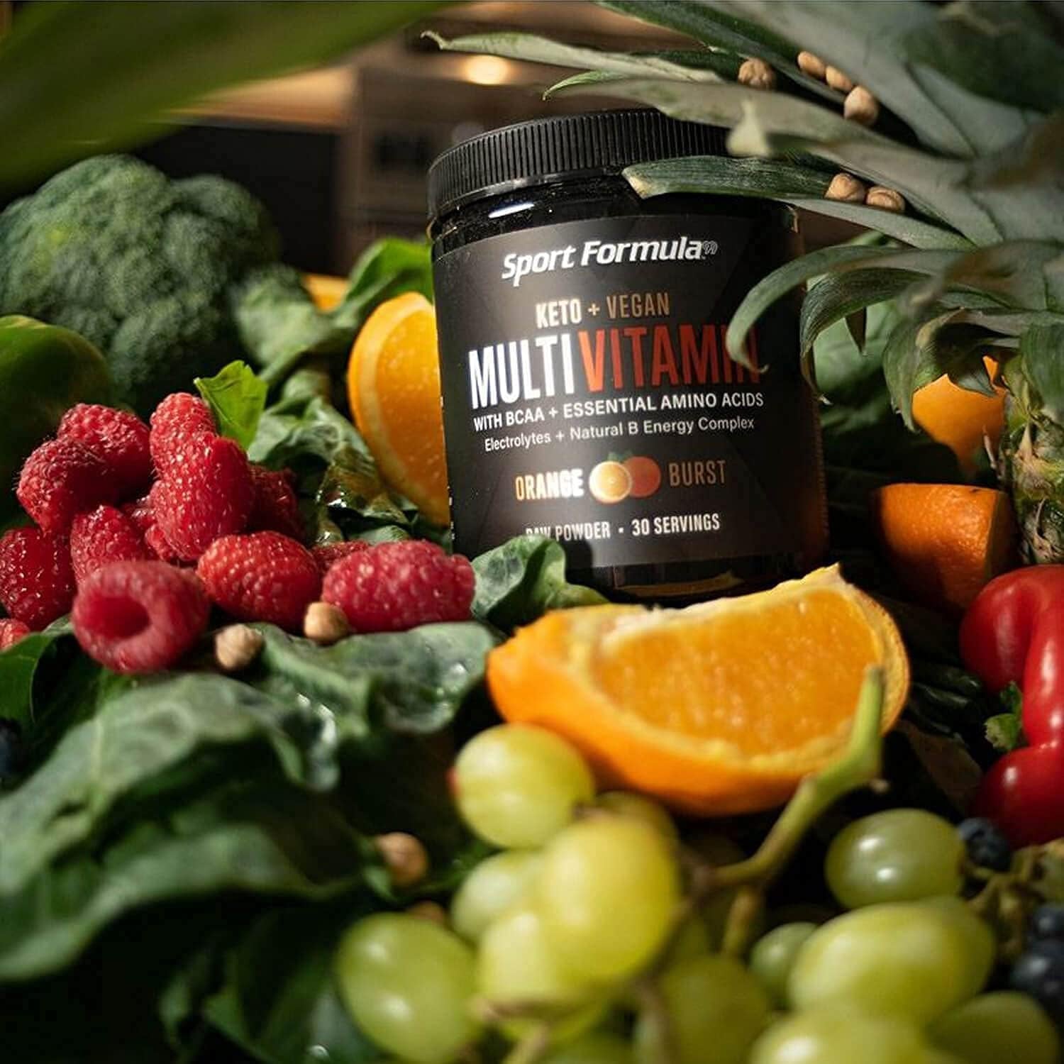 Multivitamin Powder - Keto Drink Mix for Men Women BCAA Amino Acids Won’T Upset Your Stomach