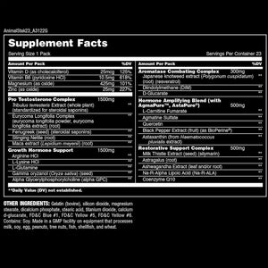 Animal Stak – Complete Natural Hormone Booster Supplement with Tribulus 1 Month Cycle