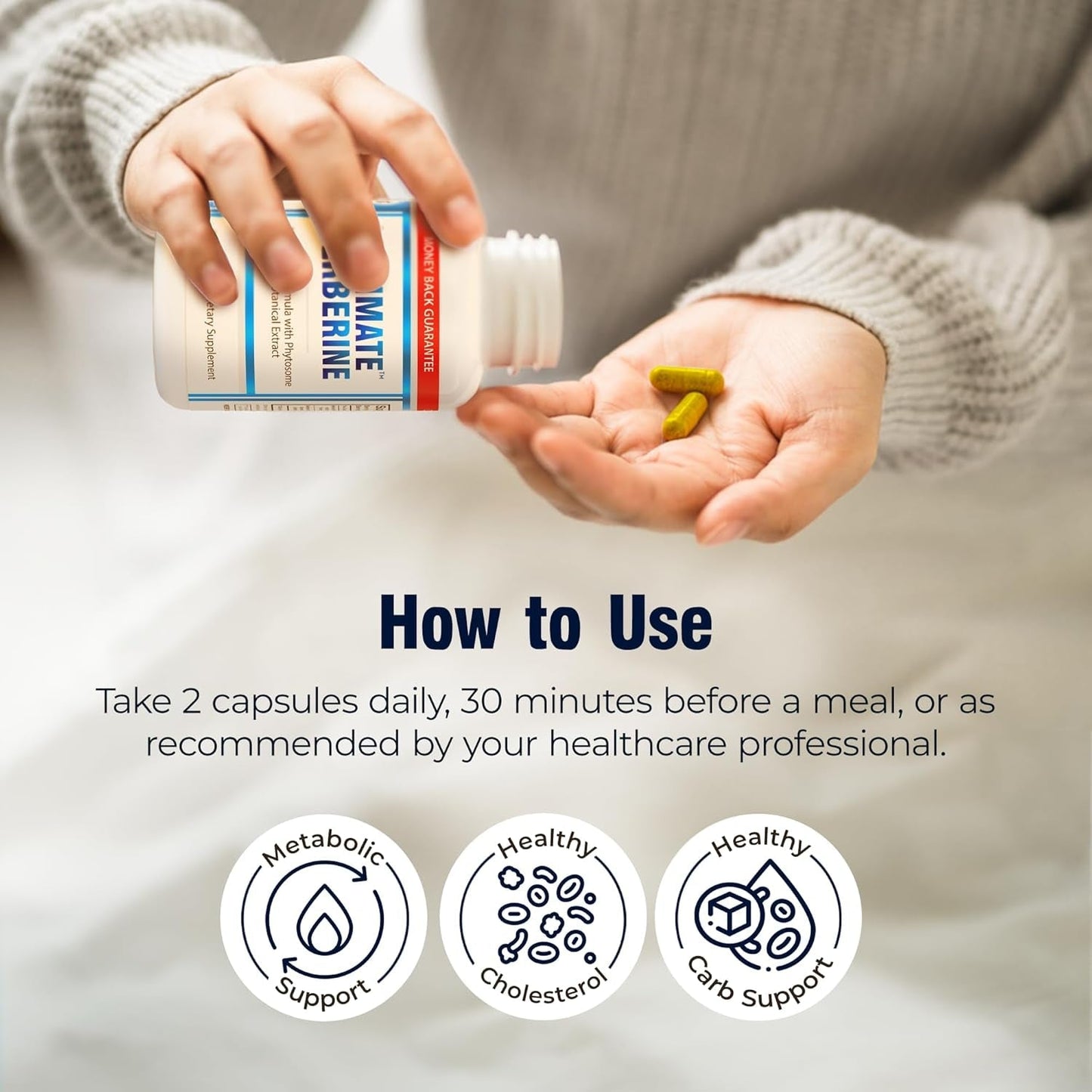 Ultimate Berberine Phytosome for Healthy Weight Management for Metabolism, Gut Health, Immunity & Cholesterol Support