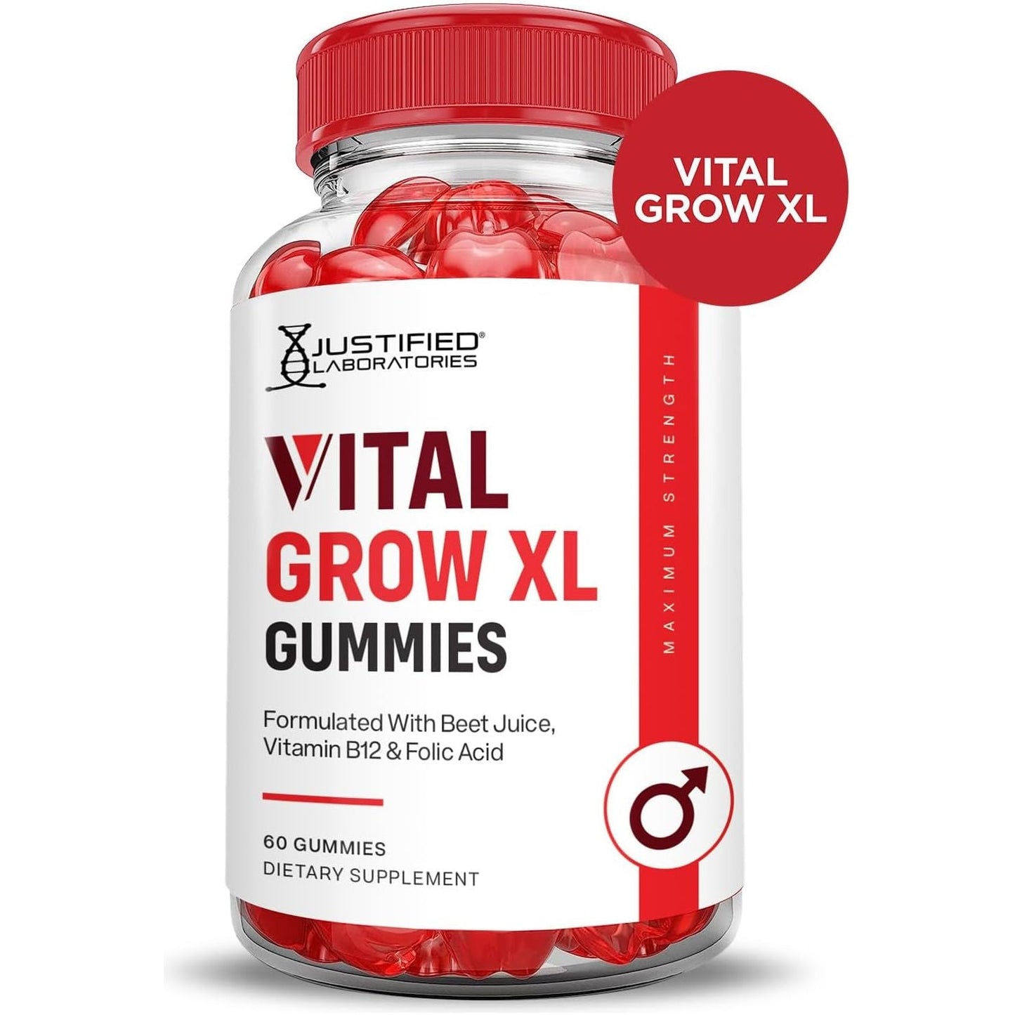 Vital Grow XL Performance Gummies 1000MG 60 Gummys