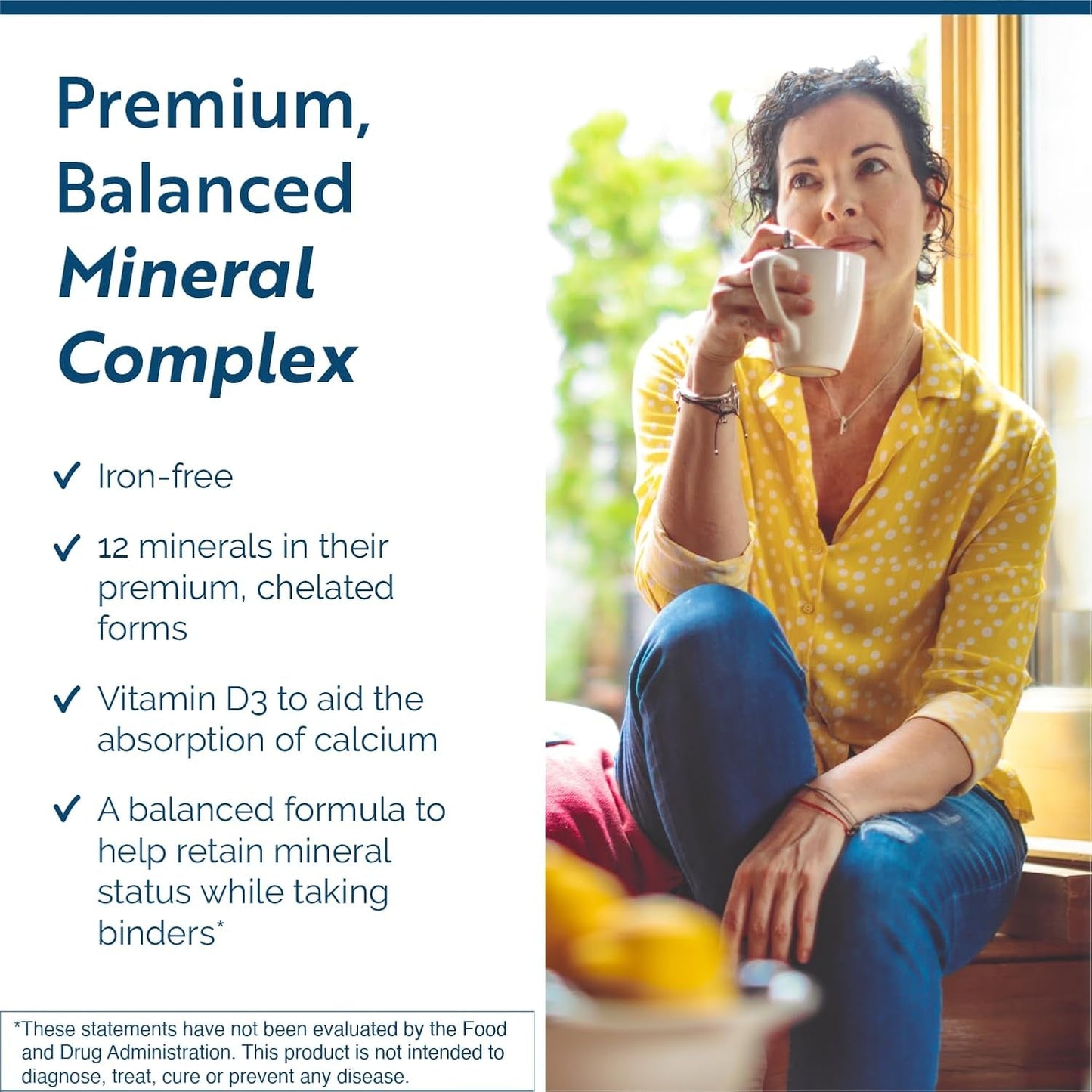 Researched Nutritionals Core Minerals - Iron-Free Multi Minerals Supplement Supports Bone Strength, Thyroid & Brain Health (120 Capsules)