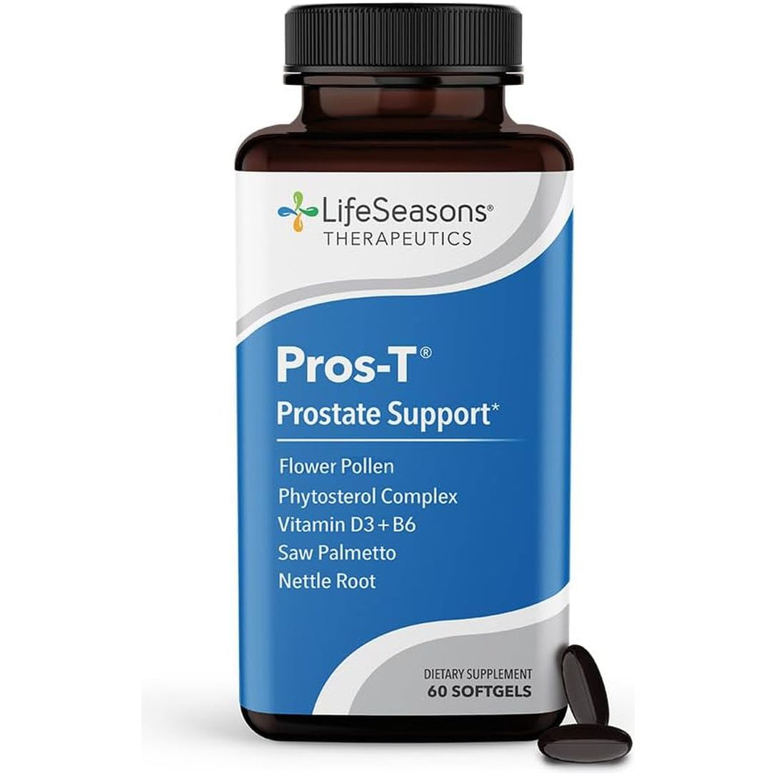 Lifeseasons Prostate Support Supplement - Promote Healthy Prostate Function & Normal Urinary Flow - 60 Softgels