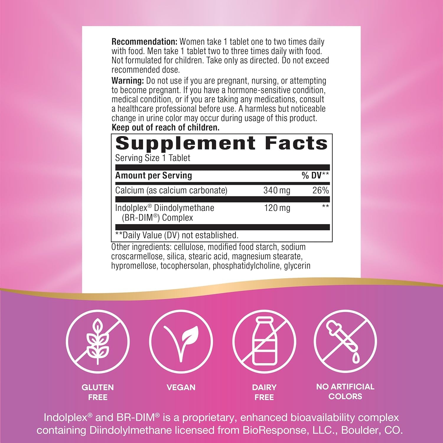 Nature'S Way Estrobalance, Absorbable BR-DIM, Supports Healthy Estrogen Metabolism* 60 Tablets
