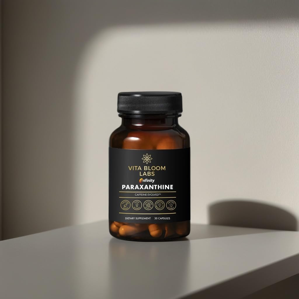 Enfinity Paraxanthine Capsules, Clean Energy & Focus, Caffeine Alternative | 200 Mg 30 Capsules
