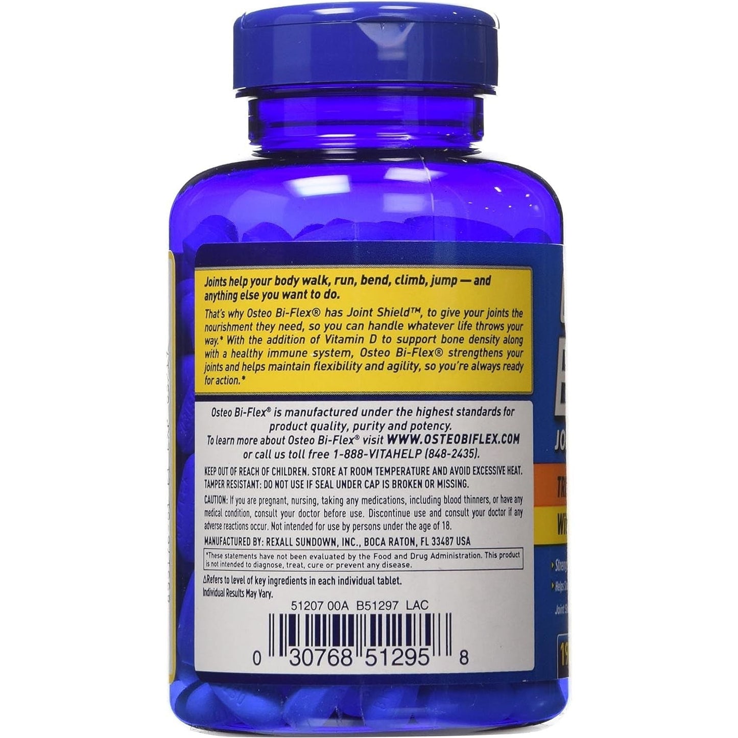Osteo Bi-Flex Triple Strength Glucosamine Chondroitin MSM with Vitamin D - 190 Caplets