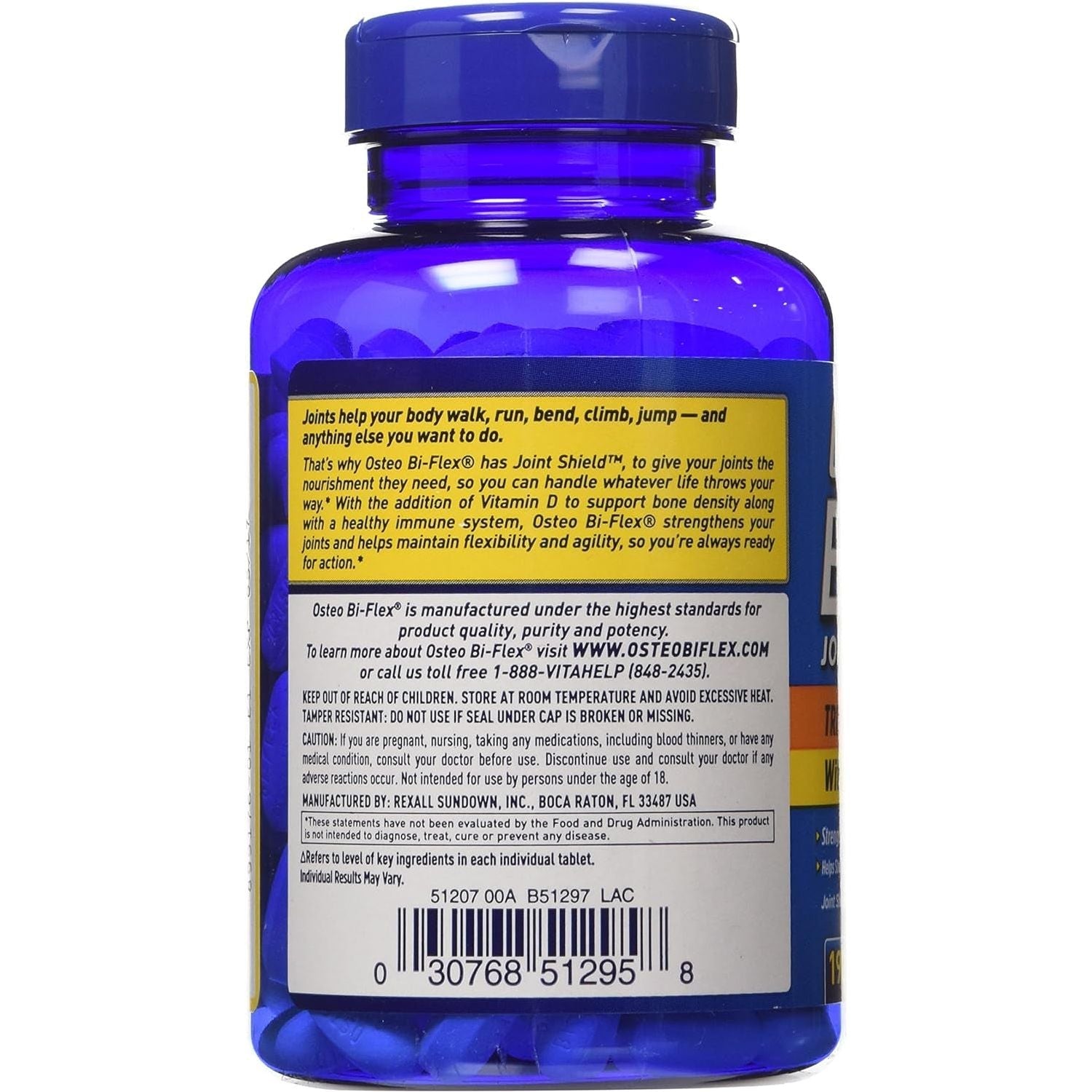 Osteo Bi-Flex Triple Strength Glucosamine Chondroitin MSM with Vitamin D - 190 Caplets
