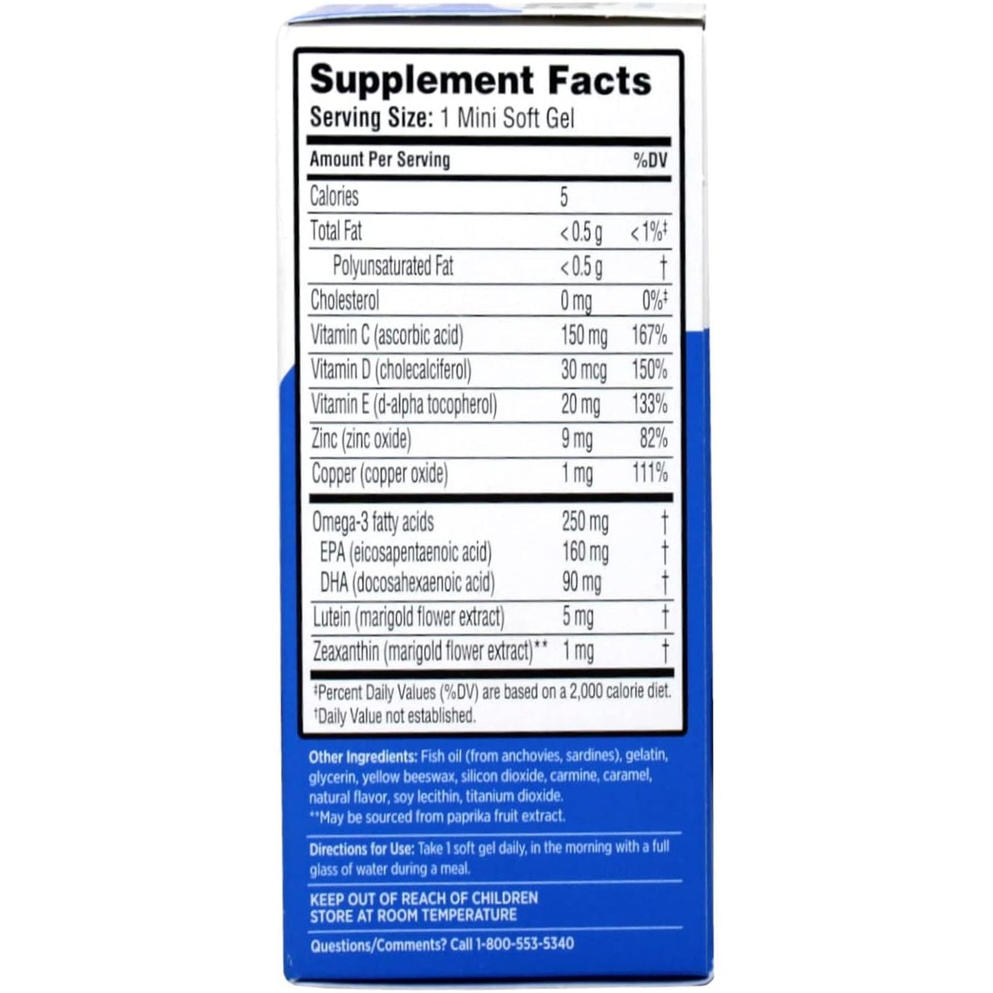 Ocuvite Eye Vitamin & Mineral Supplement - Eye Vitamin & Mineral Softgels, 50 Count