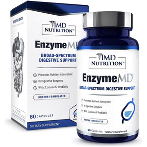 1MD Nutrition Enzymemd - Digestive Enzymes Supplement - Gas & Bloating Support | 60 Capsules