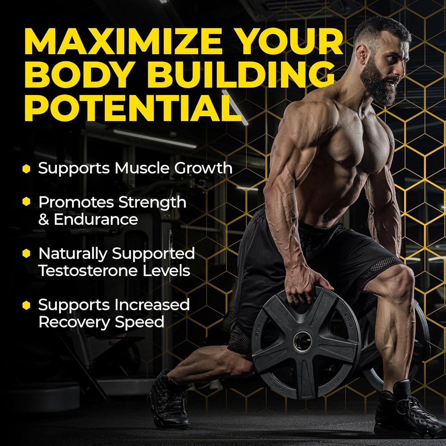 Avry Labs Extreme Anabolic Supplement  W/Turkesterone to Support Muscle Growth, Strength, Recovery, 60 Capsules