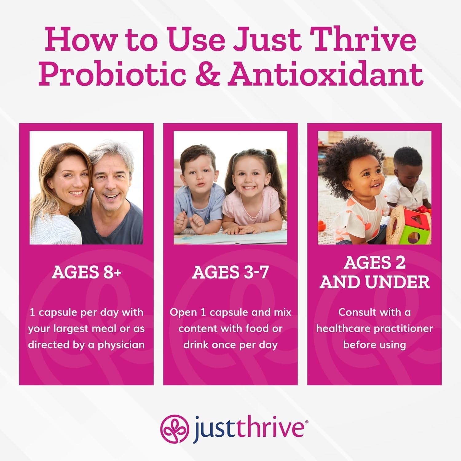 Just Thrive Probiotic & Antioxidant Supplement - Gluten Free, 30 Caps