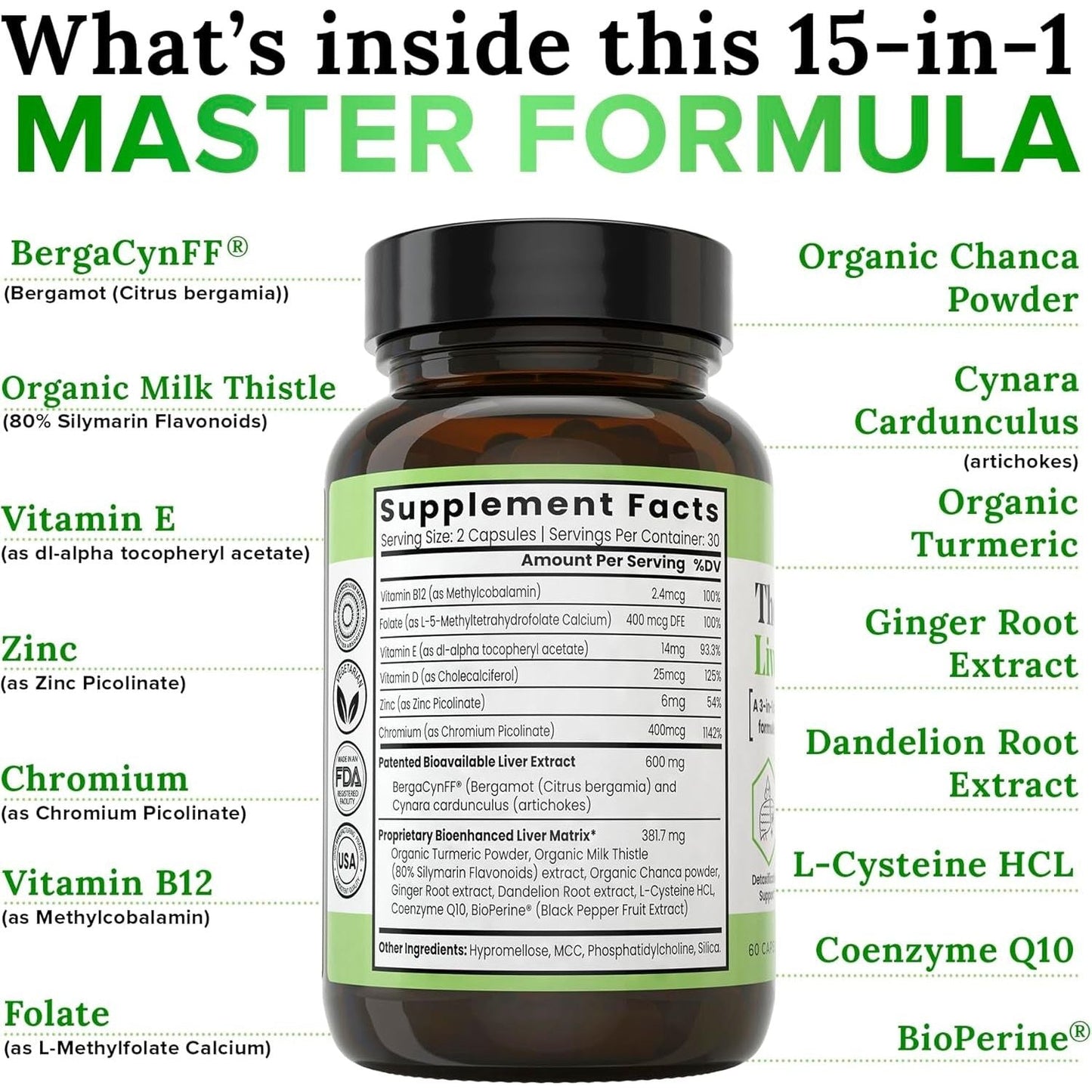 Zen Nutrients the Everyday Liver Vitamin - Liver Cleanse Detox & Repair