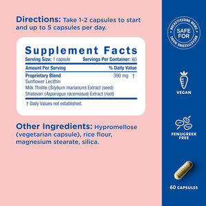 Mommy'S Bliss Postnatal Lactation Support, Contains Milk Thistle, Shatavari, and Lecithin (60 Capsules)
