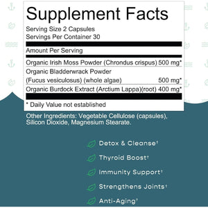 Herbal Vineyards Organic Wildcrafted Vegetable 60 Capsules | 1500MG | Powerful Immunity Booster