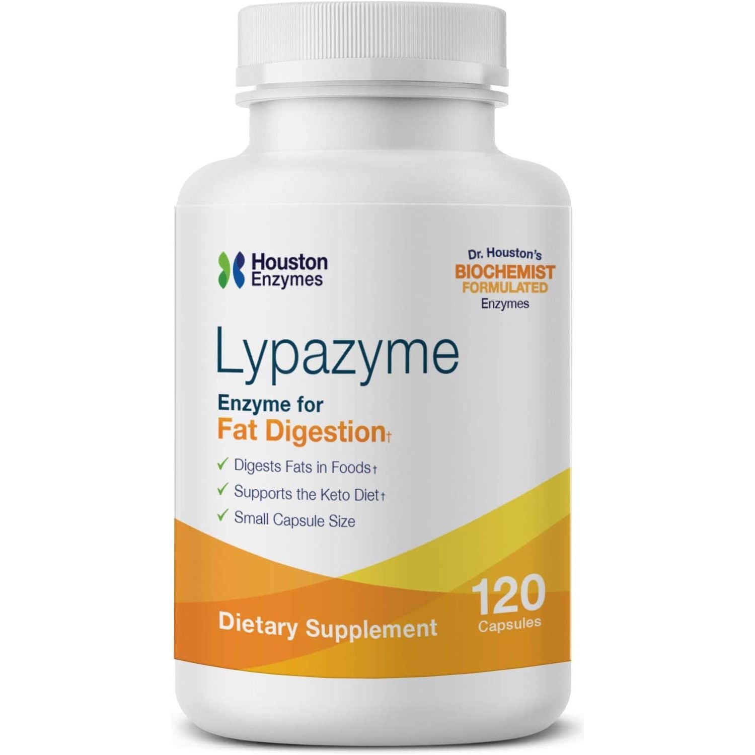 – Lypazyme –  Supports Complete Breakdown of Triglyceride Fats – Excellent for High-Fat Diets 120 Capsules