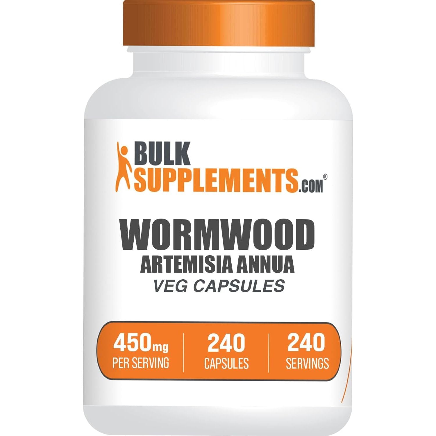 Bulksupplements.Com Wormwood Extract Capsules - Gluten Free, 240 Veg Capsules