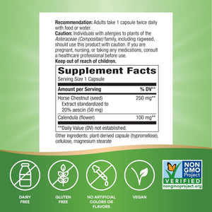 Nature'S Way Standardized Horse Chestnut, Promotes Healthy Leg Veins*, 250 Mg, 90 Capsules