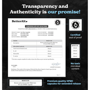 Sea Moss Capsules- Irish Sea Moss with Black Seed Oil, Ashwagandha & Black Pepper for Stamina, Strength & Endurance 60 Servings