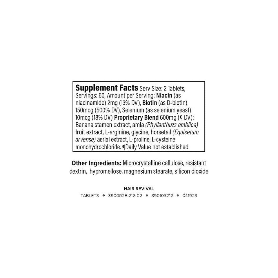 Isagenix Hair Revival - Clinically Effective for Thicker, Healthier Hair - 120 Ct Tablets