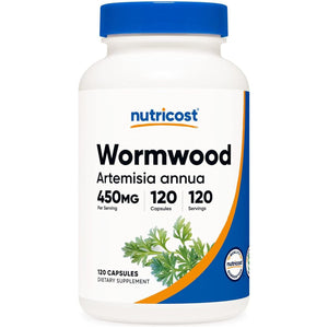 Nutricost Wormwood Capsules 450Mg 120 Capsules - Vegetarian Caps, Gluten Free and Non-Gmo
