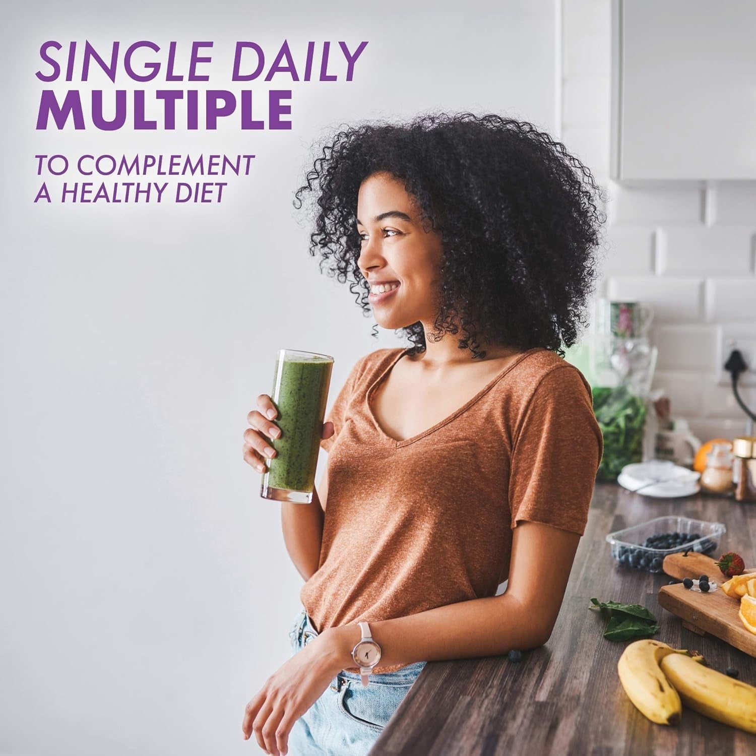 Bluebonnet Nutrition Multi One (Iron Free), Complete Full Spectrum 120 Count