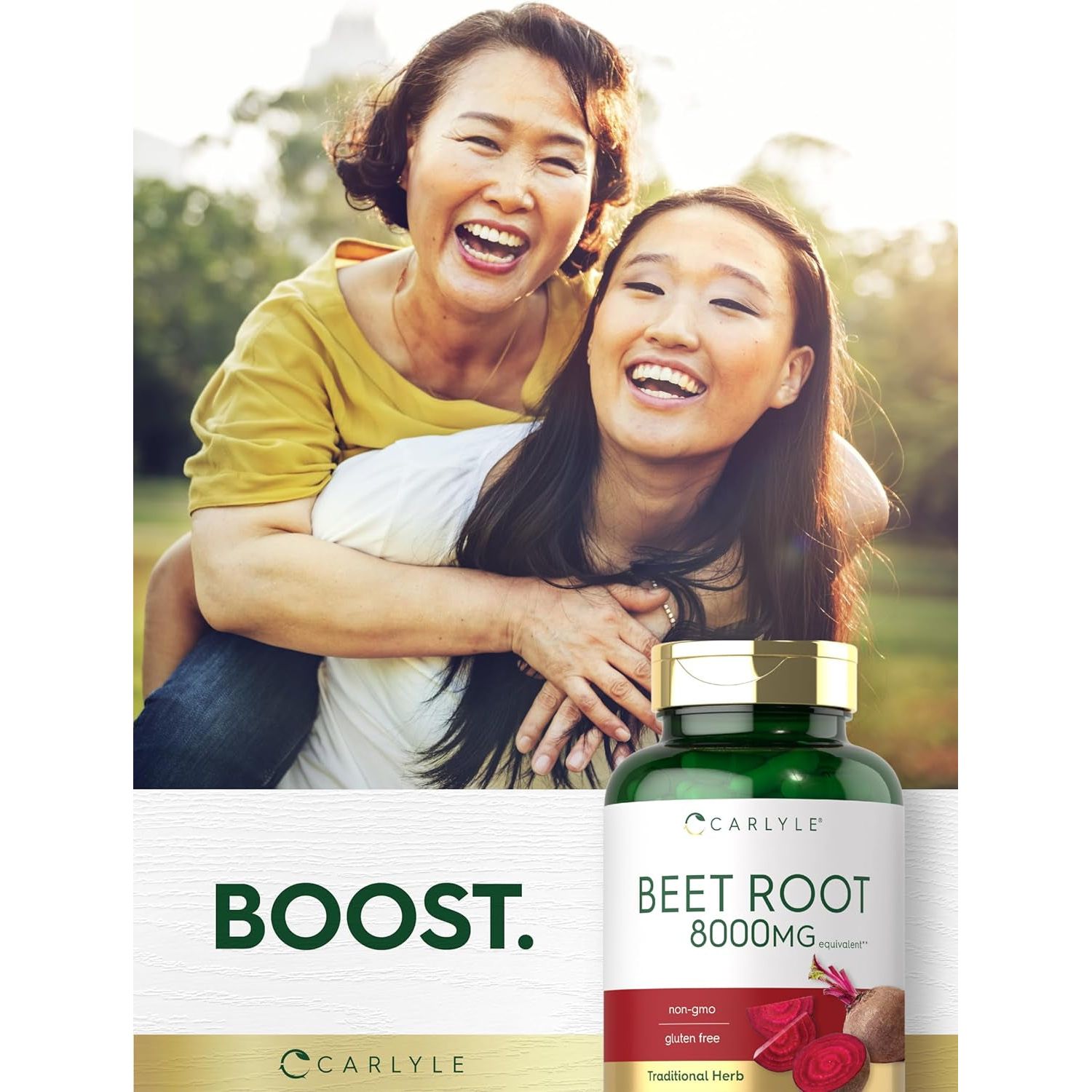 Carlyle Beet Root Capsules | 8000 Mg | 120 Count | Non-Gmo and Gluten Free Supplement