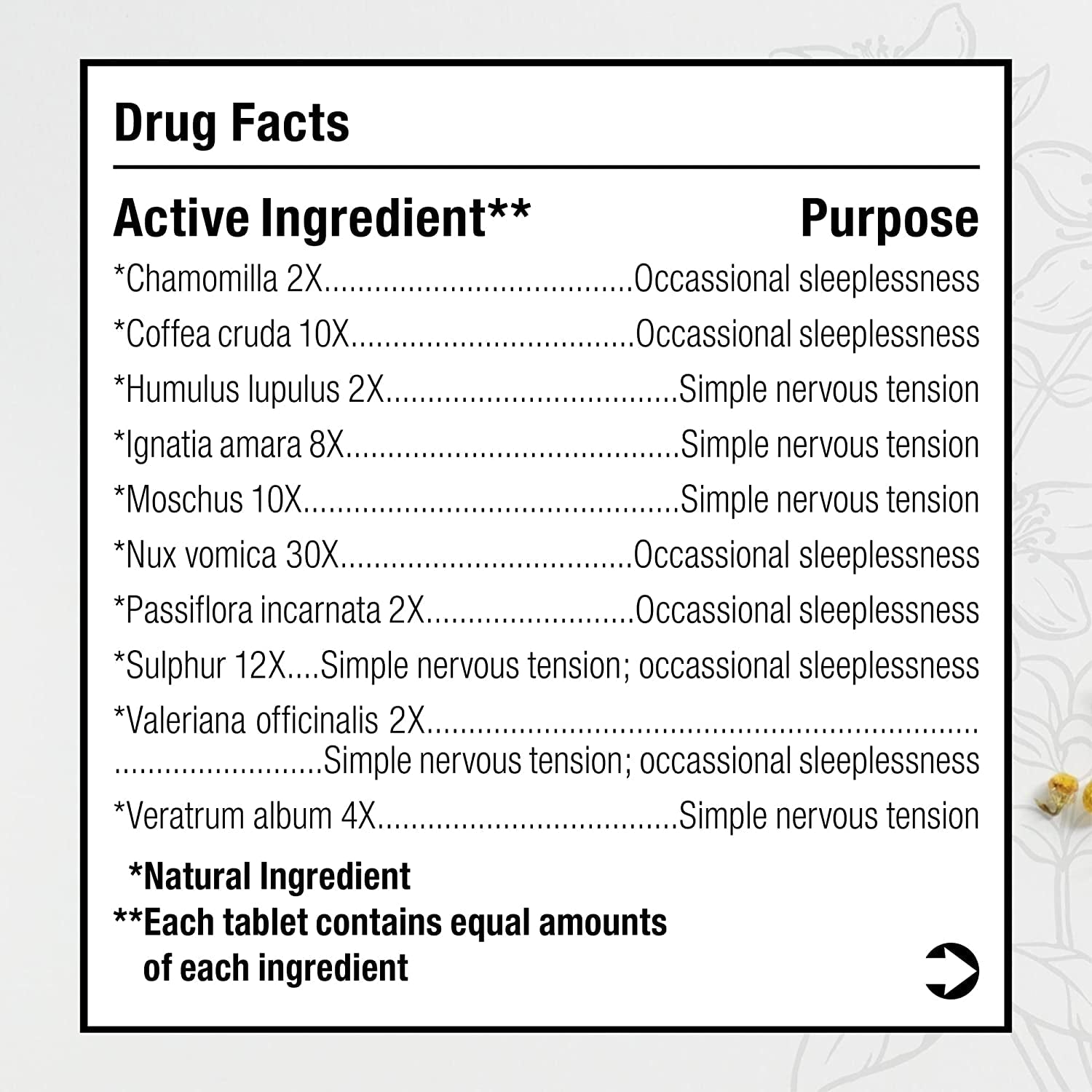 BHI Calming Stress Relief Support Calm Mood & Sleep - Relax Mind & Body 100 Tablets